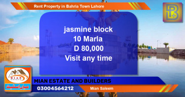 Residential Property for Rent in Bahria Town, Lahore - (BP-62895)