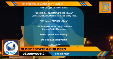 Residential Plot for Sale in Bahria Town, Lahore - (BP-62896)