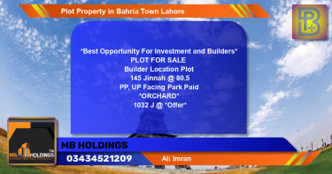 Residential Plot for Sale in Bahria Town, Lahore - (BP-62901)