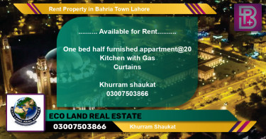 Residential Property for Rent in Bahria Town, Lahore - (BP-62905)