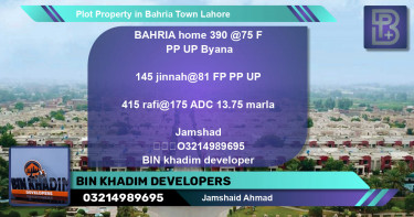 Residential Plot for Sale in Bahria Town, Lahore - (BP-62911)