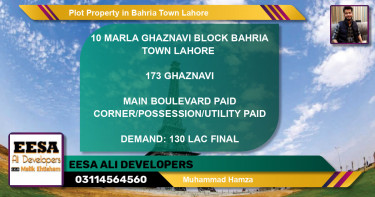 Residential Plot for Sale in Bahria Town, Lahore - (BP-62913)