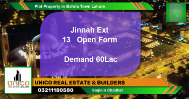 Residential Plot for Sale in Bahria Town, Lahore - (BP-62928)
