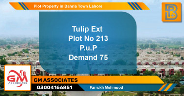 Residential Plot for Sale in Bahria Town, Lahore - (BP-62939)