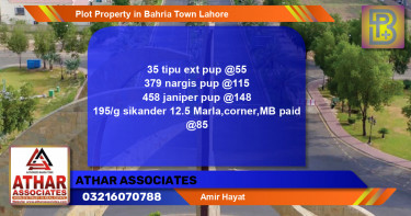 Residential Plot for Sale in Bahria Town, Lahore - (BP-62954)