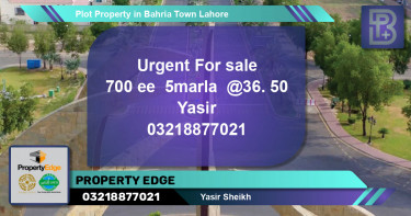 Residential Plot for Sale in Bahria Town, Lahore - (BP-62968)