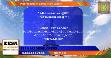 Residential Plot for Sale in Bahria Town, Lahore - (BP-62982)