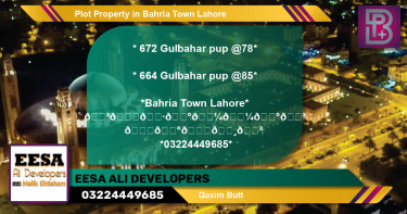 Residential Plot for Sale in Bahria Town, Lahore - (BP-62986)
