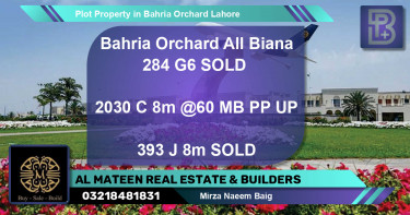 Residential Plot for Sale in Bahria Orchard, Lahore - (BP-63004)