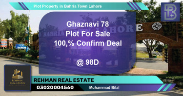 Residential Plot for Sale in Bahria Town, Lahore - (BP-63025)