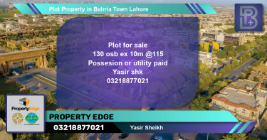 Residential Plot for Sale in Bahria Town, Lahore - (BP-63083)
