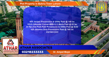 Residential Plot for Sale in Bahria Town, Lahore - (BP-63116)