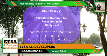 Residential Plot for Sale in Bahria Town, Lahore - (BP-63140)