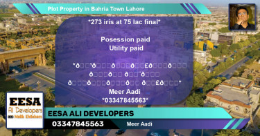 Residential Plot for Sale in Bahria Town, Lahore - (BP-63175)