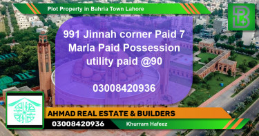 Residential Plot for Sale in Bahria Town, Lahore - (BP-63188)