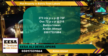 Residential Plot for Sale in Bahria Town, Lahore - (BP-63211)