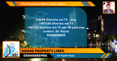 Residential Plot for Sale in Bahria Town, Lahore - (BP-63218)