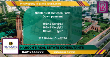 Residential Plot for Sale in Bahria Town, Lahore - (BP-63241)