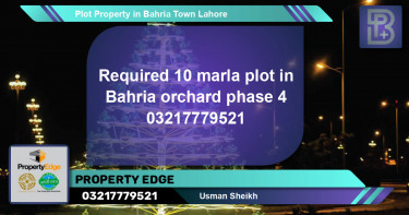Residential Plot for Sale in Bahria Town, Lahore - (BP-63243)