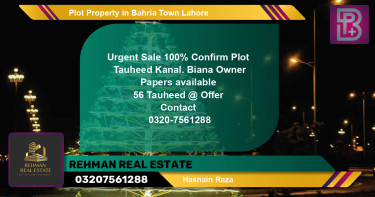 Residential Plot for Sale in Bahria Town, Lahore - (BP-63247)