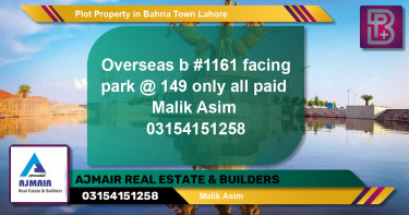 Residential Plot for Sale in Bahria Town, Lahore - (BP-63260)