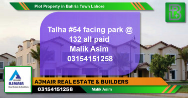 Residential Plot for Sale in Bahria Town, Lahore - (BP-63261)