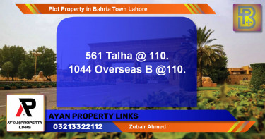 Residential Plot for Sale in Bahria Town, Lahore - (BP-63270)