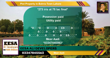 Residential Plot for Sale in Bahria Town, Lahore - (BP-63272)