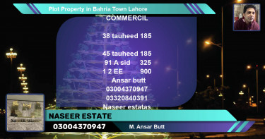 Residential Plot for Sale in Bahria Town, Lahore - (BP-63276)