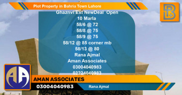 Residential Plot for Sale in Bahria Town, Lahore - (BP-63291)