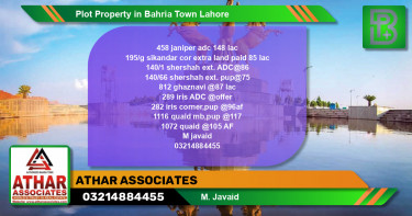Residential Plot for Sale in Bahria Town, Lahore - (BP-63329)