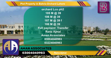 Residential Plot for Sale in Bahria Orchard, Lahore - (BP-63388)