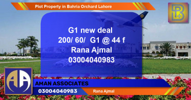 Residential Plot for Sale in Bahria Orchard, Lahore - (BP-63406)