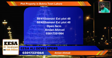 Residential Plot for Sale in Bahria Town, Lahore - (BP-63422)