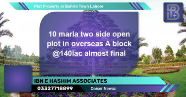 Residential Plot for Sale in Bahria Town, Lahore - (BP-63435)