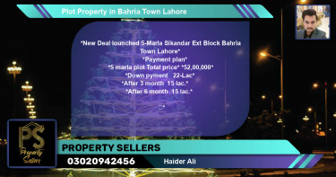 Residential Plot for Sale in Bahria Town, Lahore - (BP-63457)