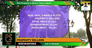 Residential Plot for Sale in Bahria Town, Lahore - (BP-63465)