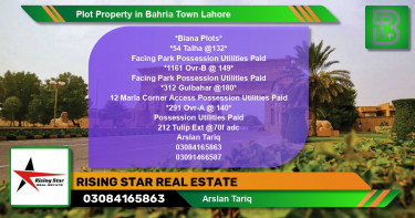 Residential Plot for Sale in Bahria Town, Lahore - (BP-63467)
