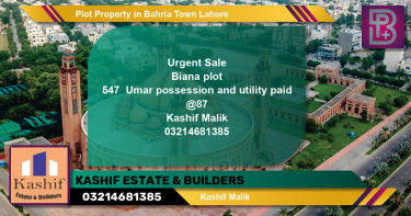 Residential Plot for Sale in Bahria Town, Lahore - (BP-63515)