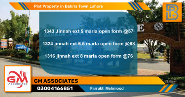 Residential Plot for Sale in Bahria Town, Lahore - (BP-63537)