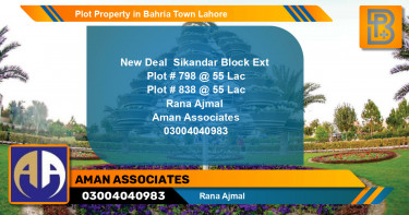 Residential Plot for Sale in Bahria Town, Lahore - (BP-63576)