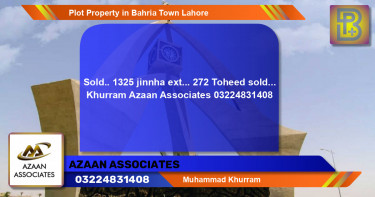 Residential Plot for Sale in Bahria Town, Lahore - (BP-63586)