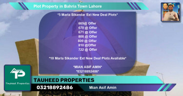 Residential Plot for Sale in Bahria Town, Lahore - (BP-63631)