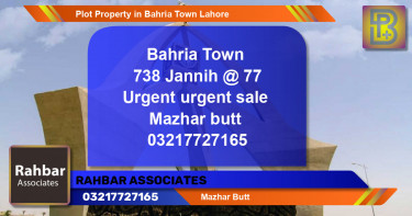 Residential Plot for Sale in Bahria Town, Lahore - (BP-63654)
