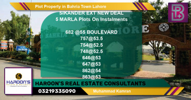 Residential Plot for Sale in Bahria Town, Lahore - (BP-63661)
