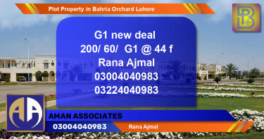 Residential Plot for Sale in Bahria Orchard, Lahore - (BP-63669)