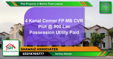 Residential Plot for Sale in Bahria Town, Lahore - (BP-63677)