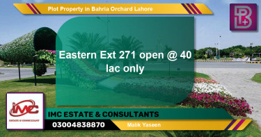 Residential Plot for Sale in Bahria Orchard, Lahore - (BP-63678)