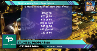 Residential Plot for Sale in Bahria Town, Lahore - (BP-63710)