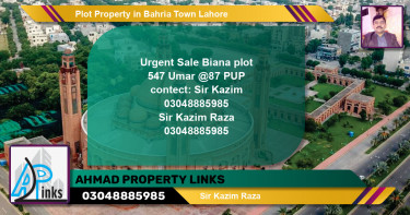 Residential Plot for Sale in Bahria Town, Lahore - (BP-63729)